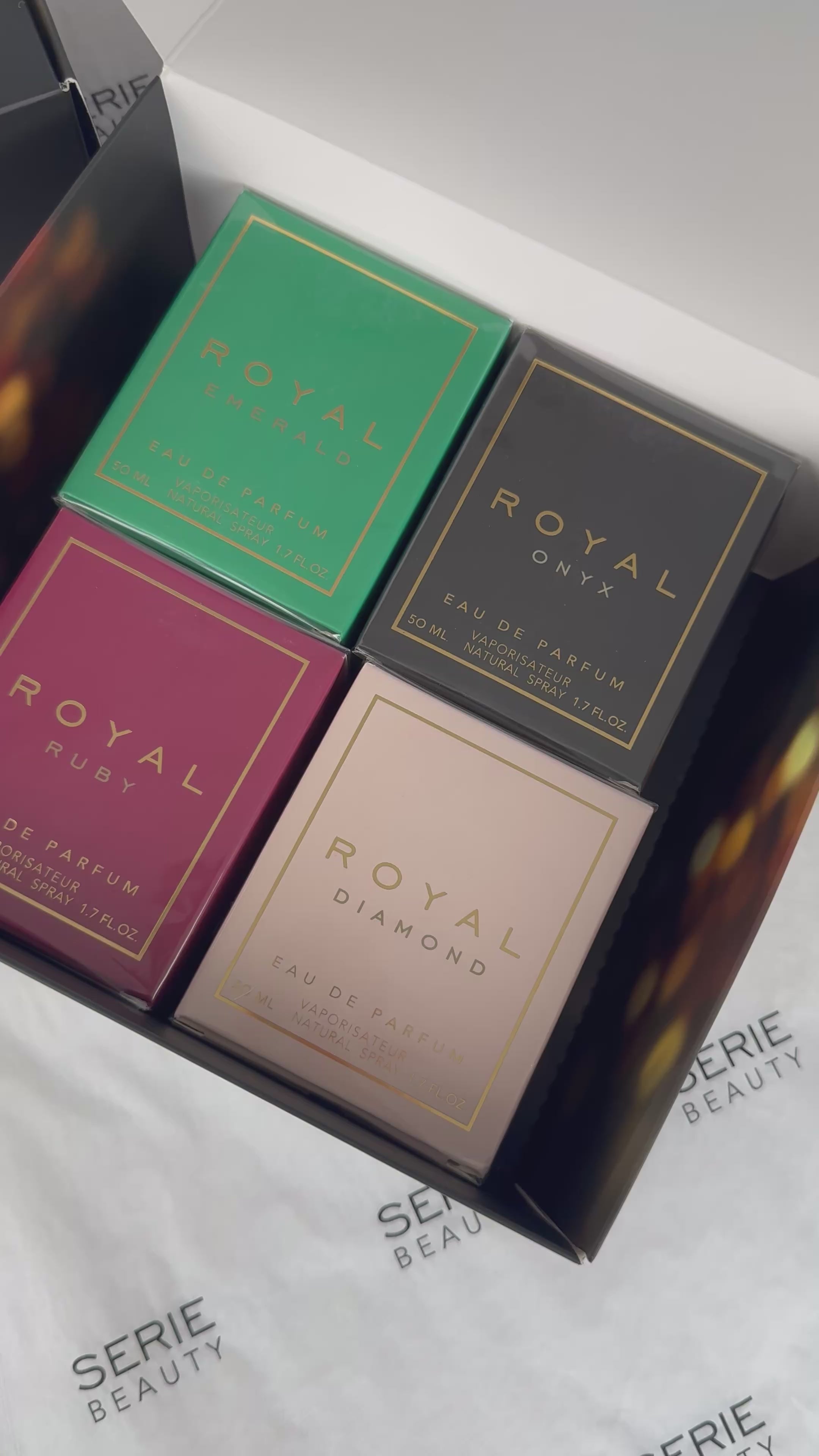 Royal – zestaw 4 wód perfumowanych 50 ml, film 4 | Serie Beauty